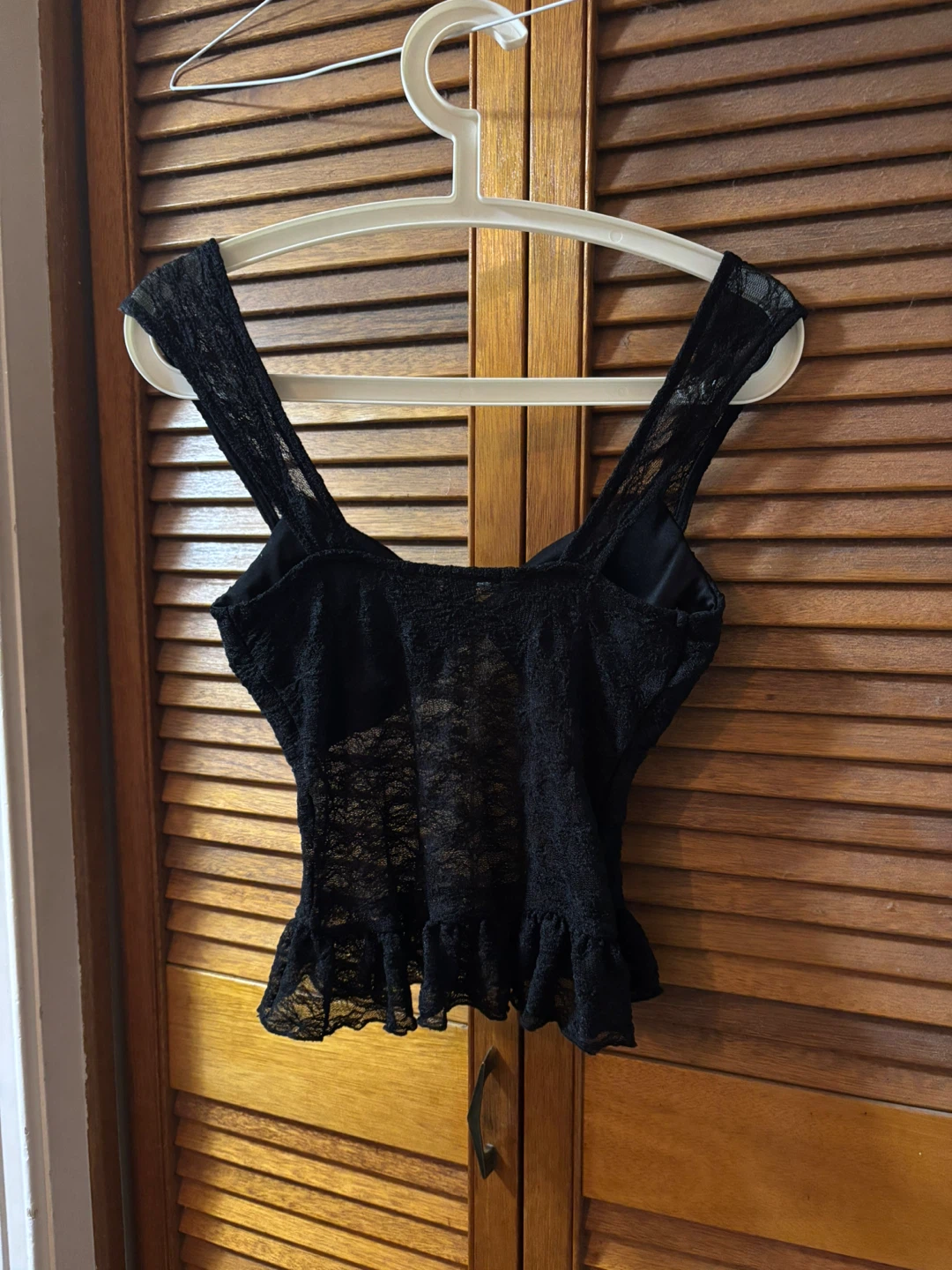 Forever 21 Black Lace Top - Size M - photo 3
