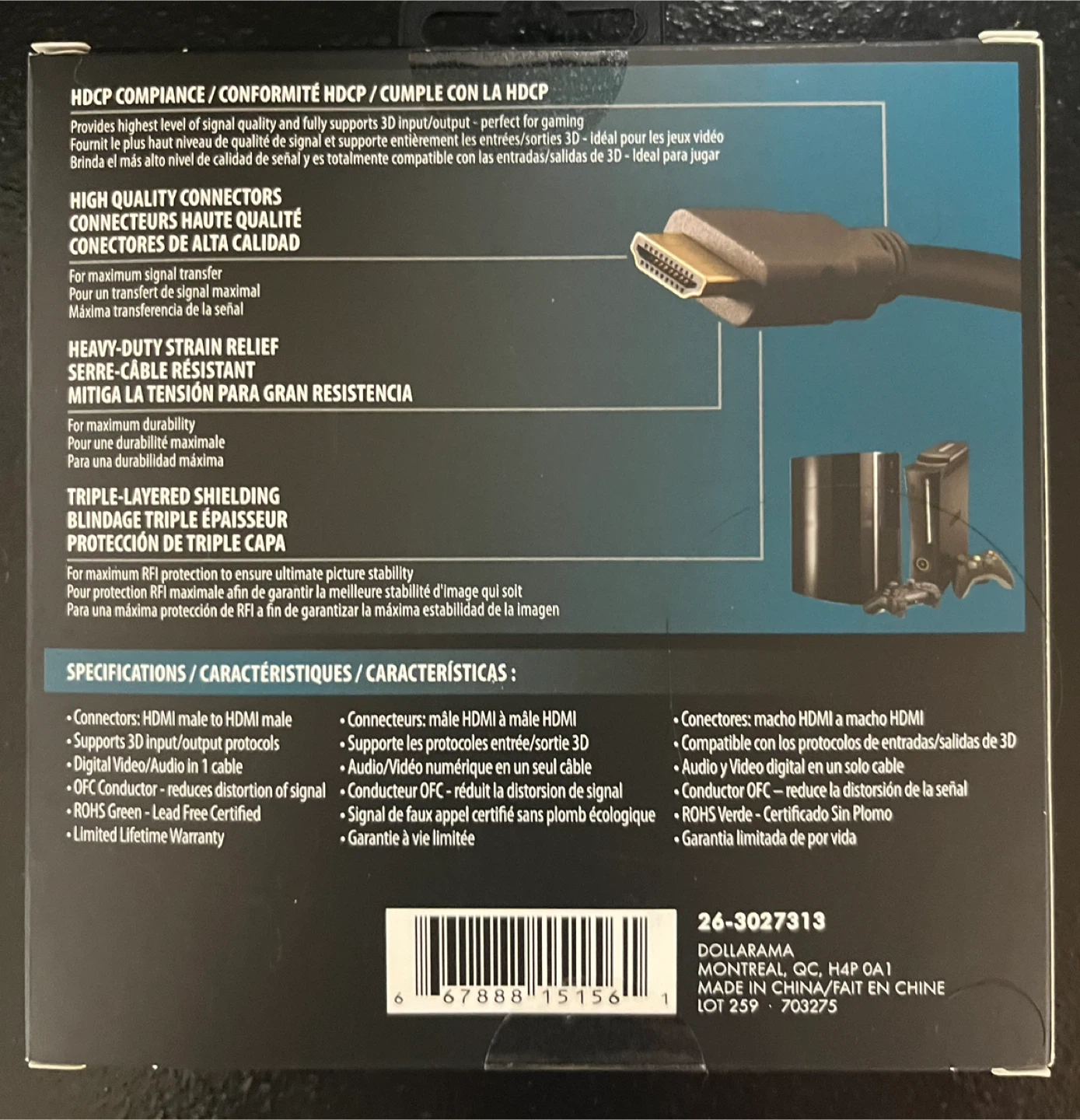 3 HDMI Cables - 5 FT, 3.3 FT, 1.64 FT - photo 3