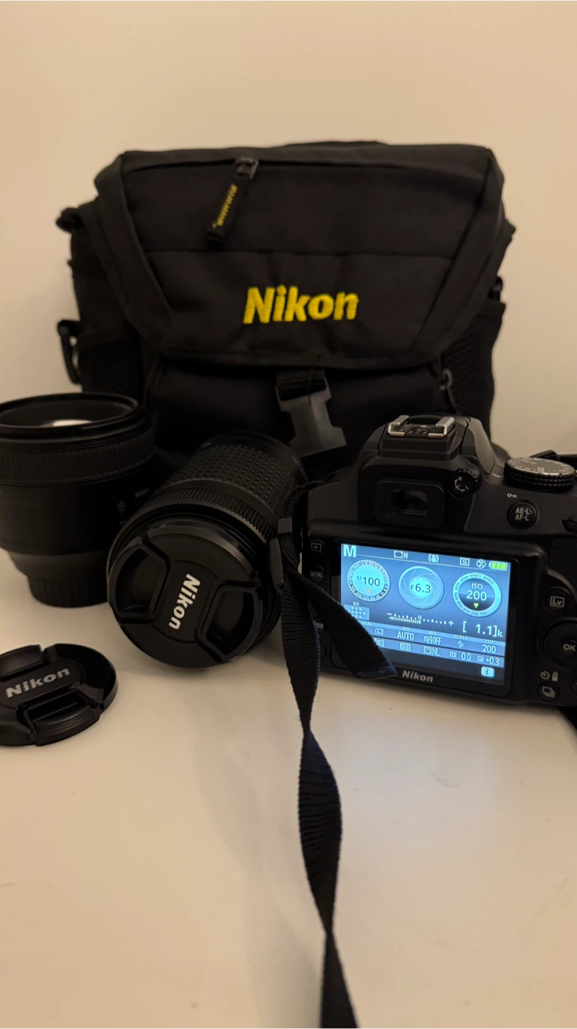 Nikon D3400 Camera with 3 Lenses & Bag
