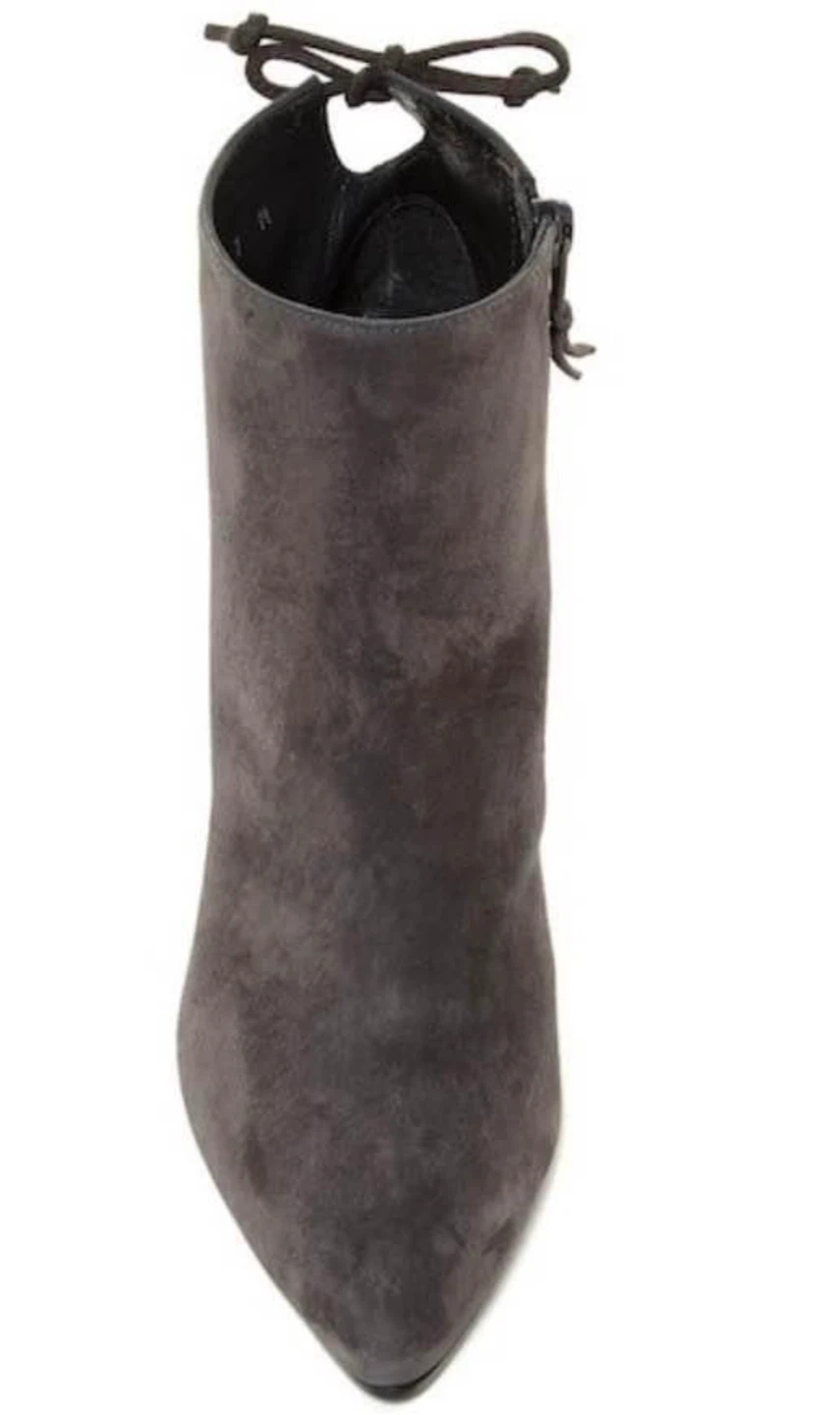 Stuart Weitzman Gray Suede Ankle Boots - photo 3