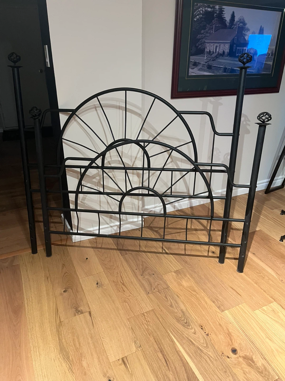 Black Metal double Bed Frame