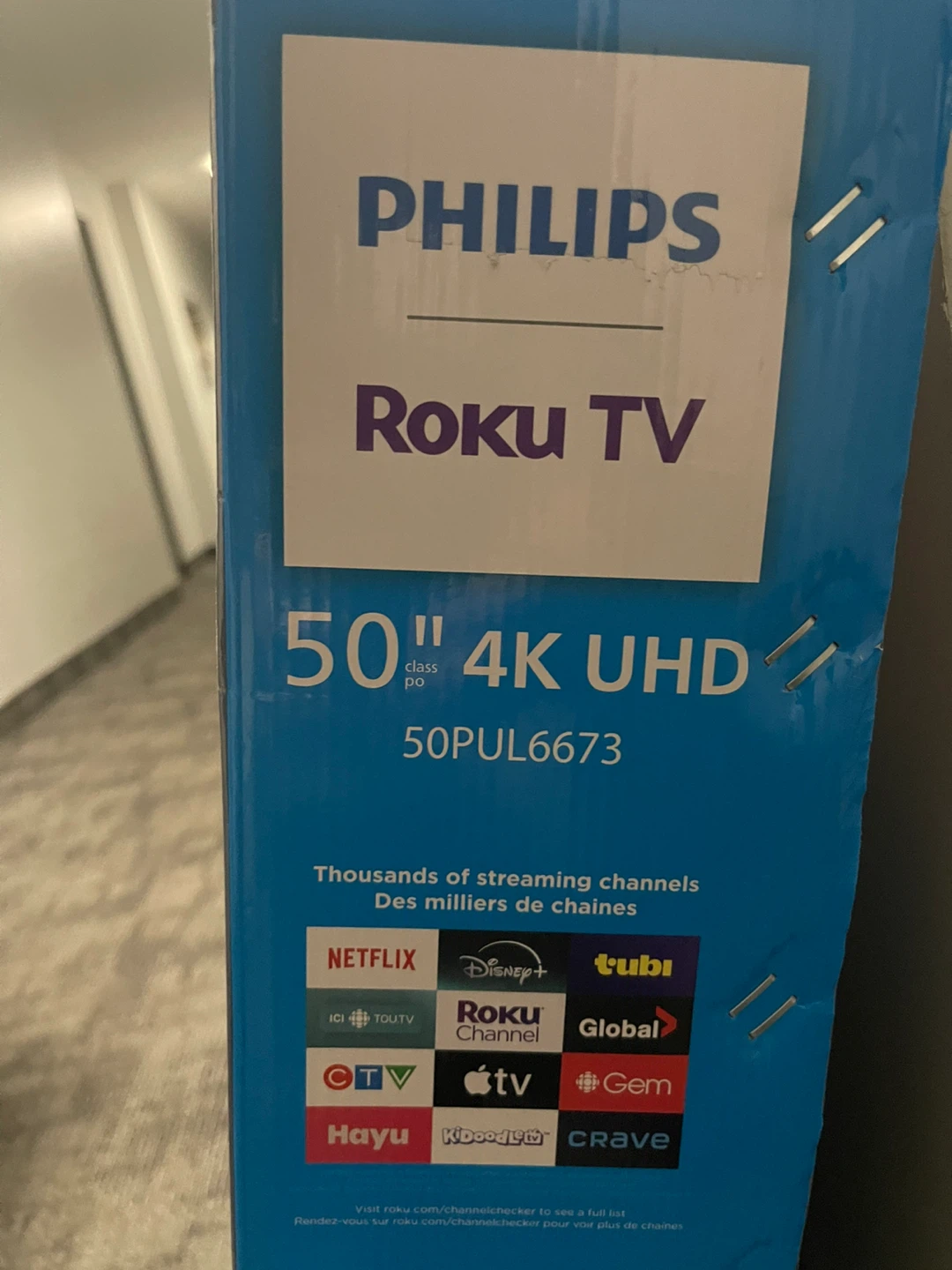 New Philips 50" 4K UHD Roku TV