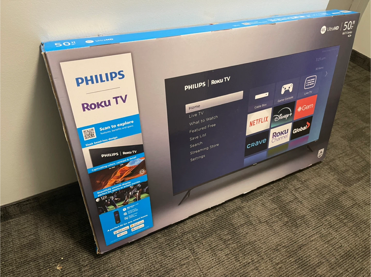New Philips 50" 4K UHD Roku TV - photo 3