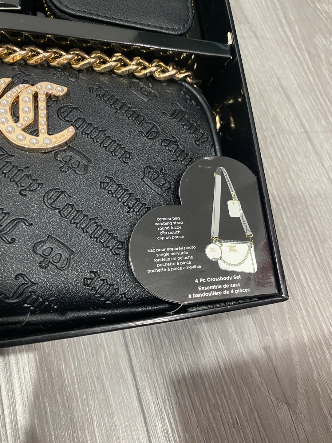 Juicy Couture 4-Piece Crossbody Set - Black - photo 3