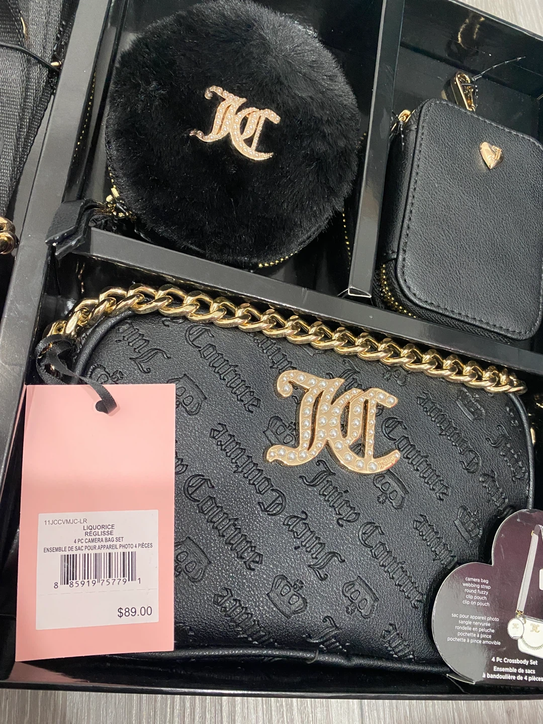 Juicy Couture 4-Piece Crossbody Set - Black - photo 2