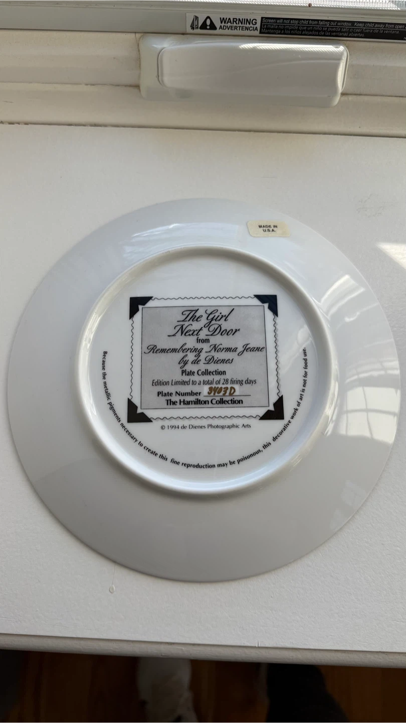 The Girl Next Door Plate by de Dienes - photo 3