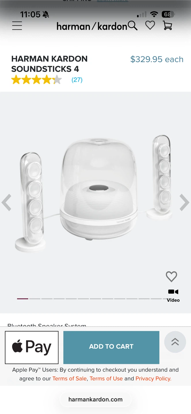 Harman Kardon Soundsticks 4 Bluetooth Speaker System