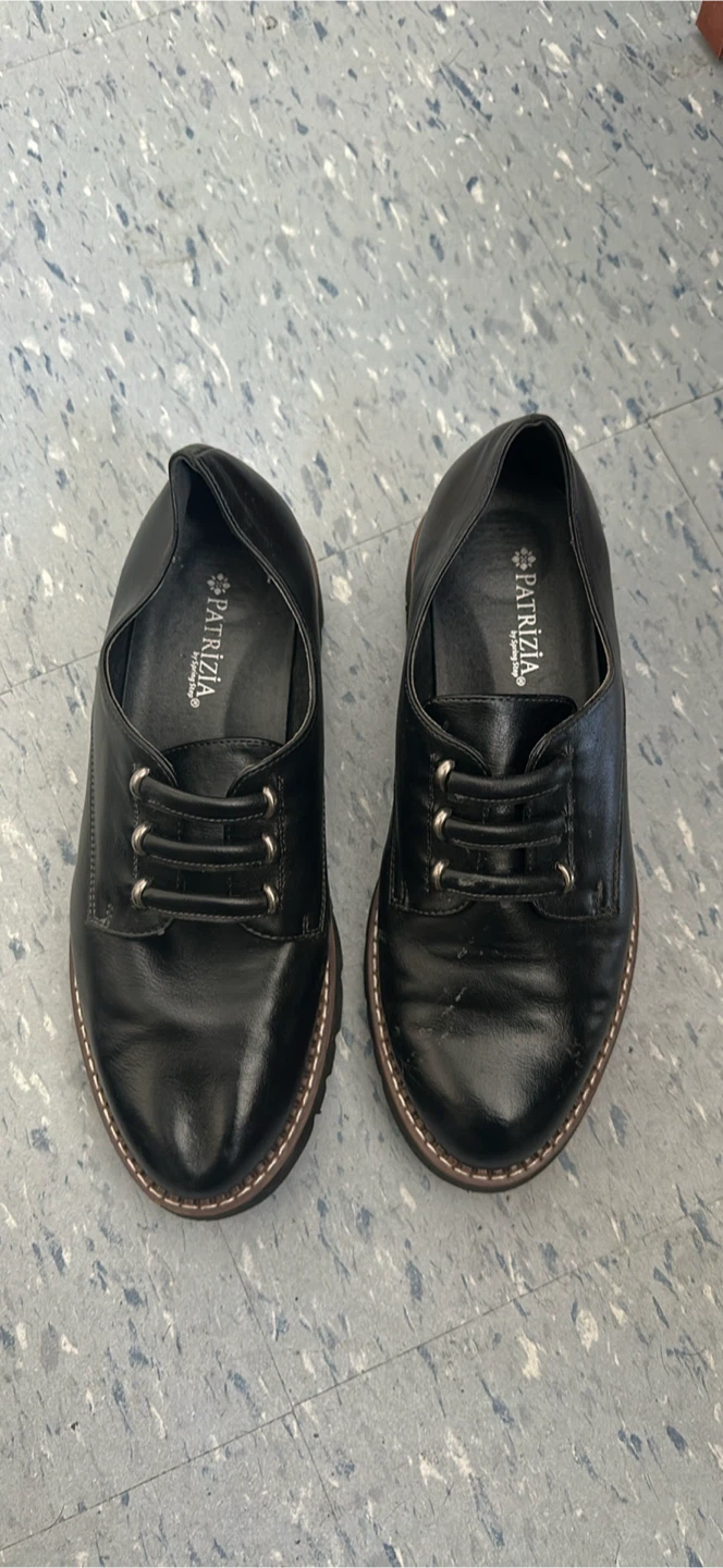 Patrizia Black Leather Shoes - photo 3