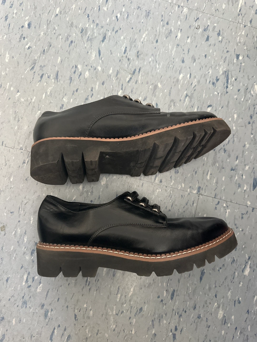 Patrizia Black Leather Shoes