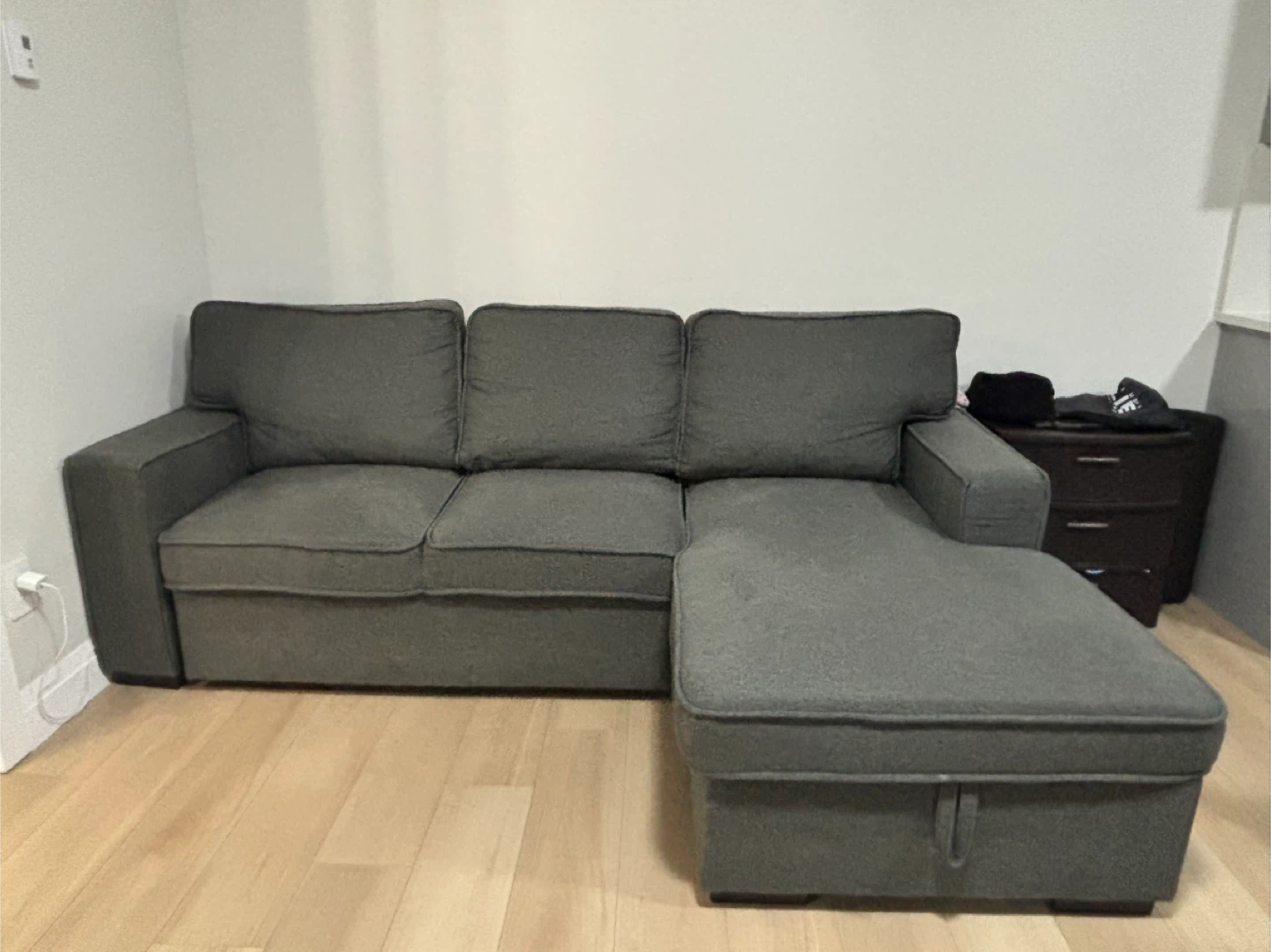 Grey Sofa with Chaise Lounge.. free delivery! - photo 2