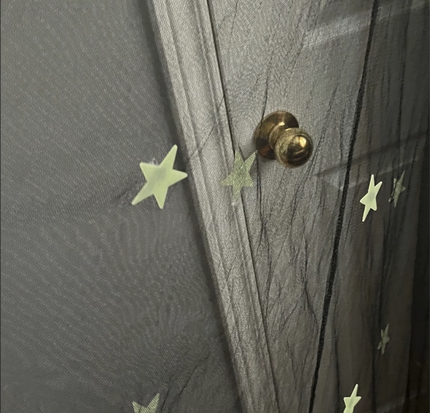 Black Bed Canopy with Stars - photo 4