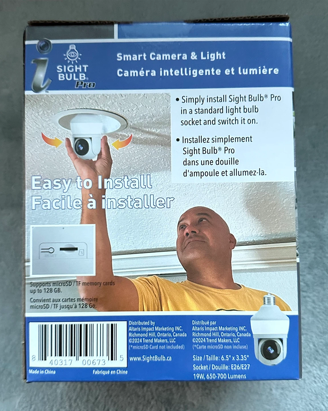$25-Sight Bulb Pro Smart Camera & Light - NEW! - photo 2