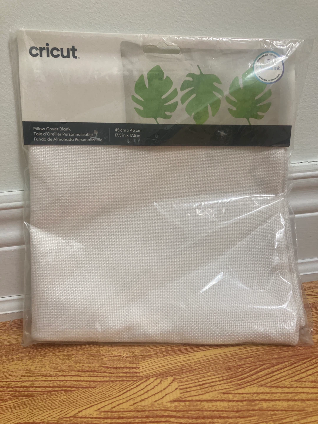 New Cricut Pillow Cover Blank 18x18 Cream
