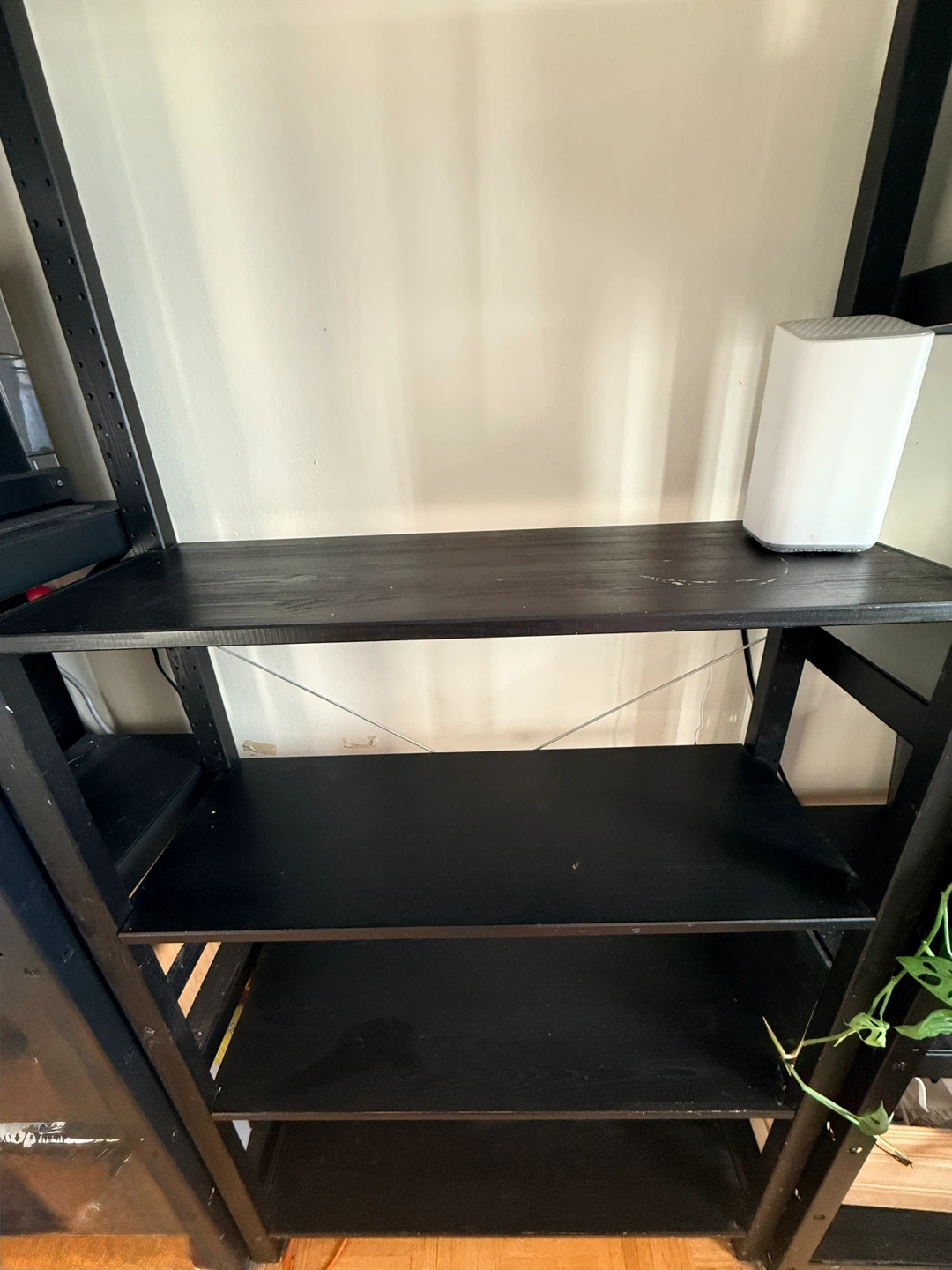 IKEA Black Shelf Unit - 35" Wide - photo 2