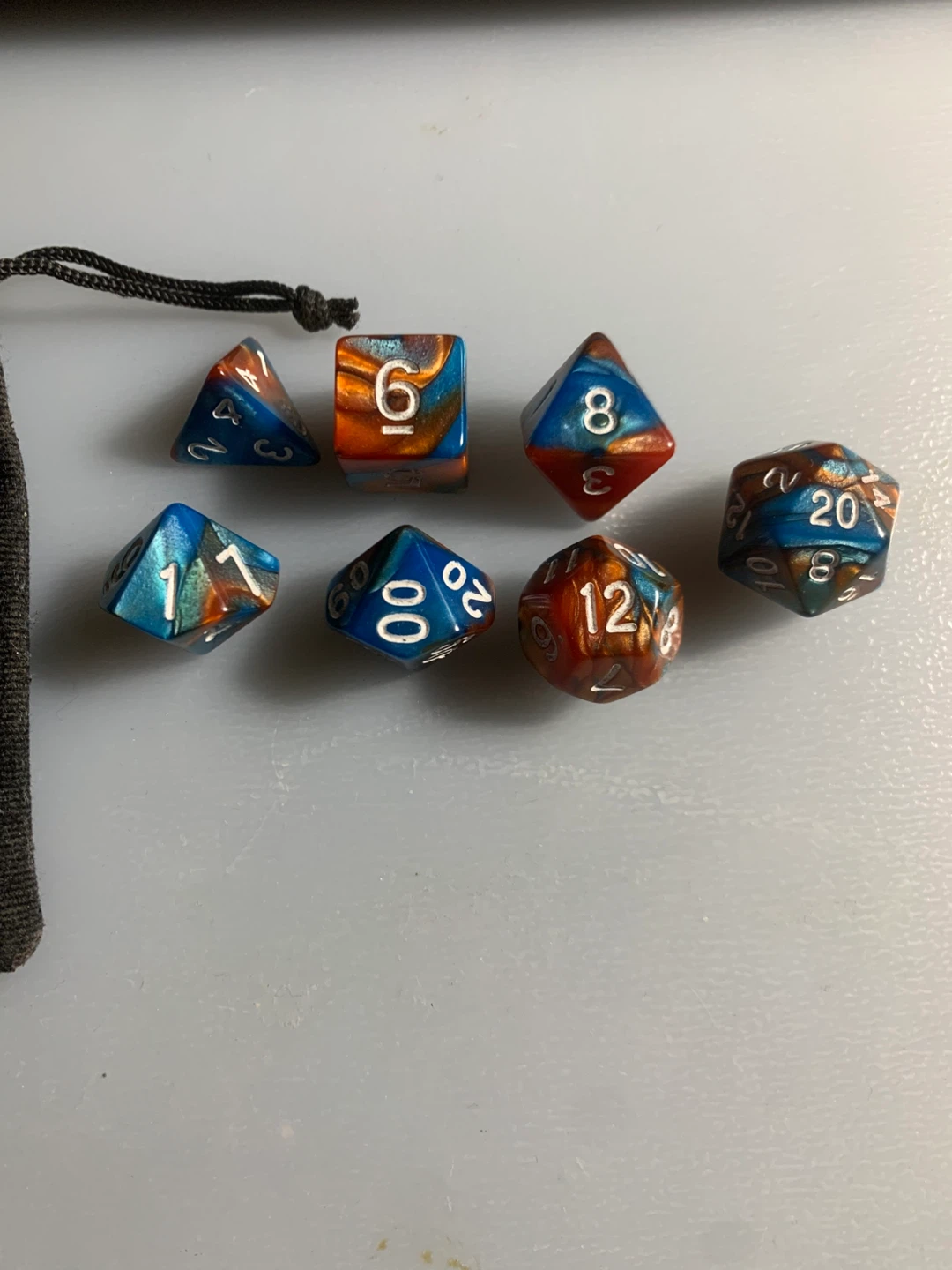 Polyhedral D&D tabletop game dice - photo 2