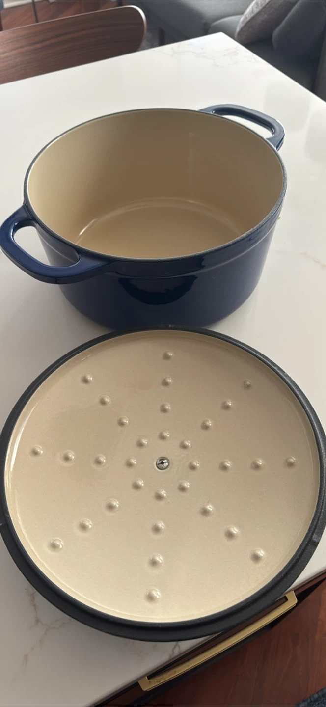 New Lodge Indigo 5.5 Qt Enameled Cast Iron Dutch Oven - photo 3