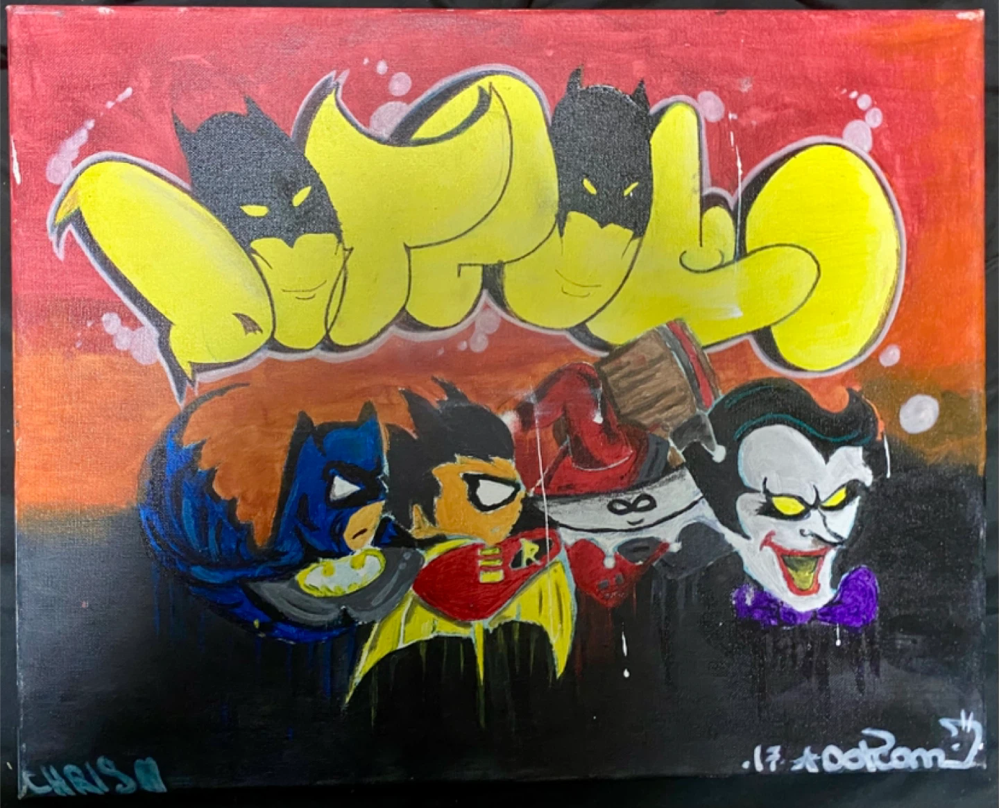 CANVAS ART BATMAN THEME