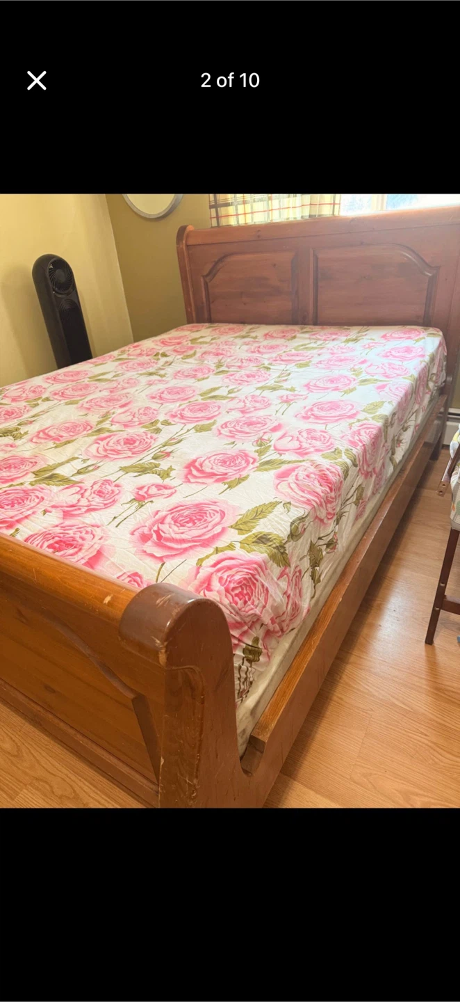 Queen Size Bed Frame & Bed box