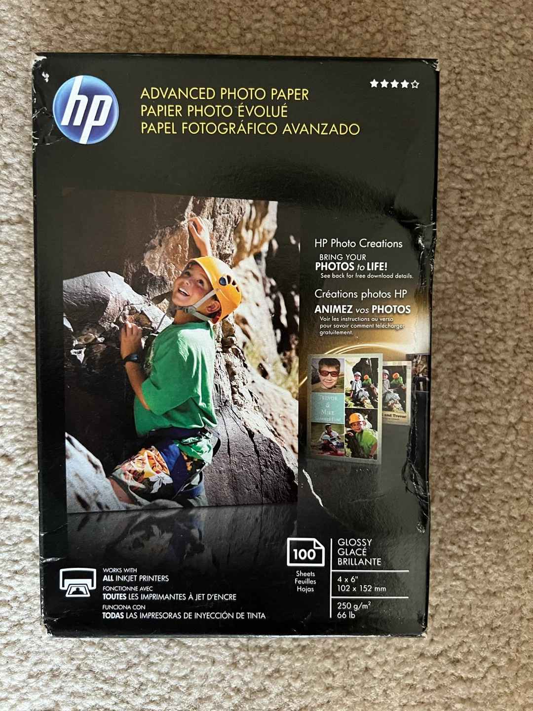 HP Advanced Photo Paper 4x6, 100 Sheets - photo 4