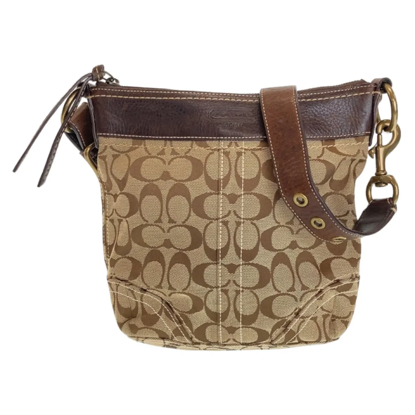 Coach Brown Signature Hobo Bag - photo 3