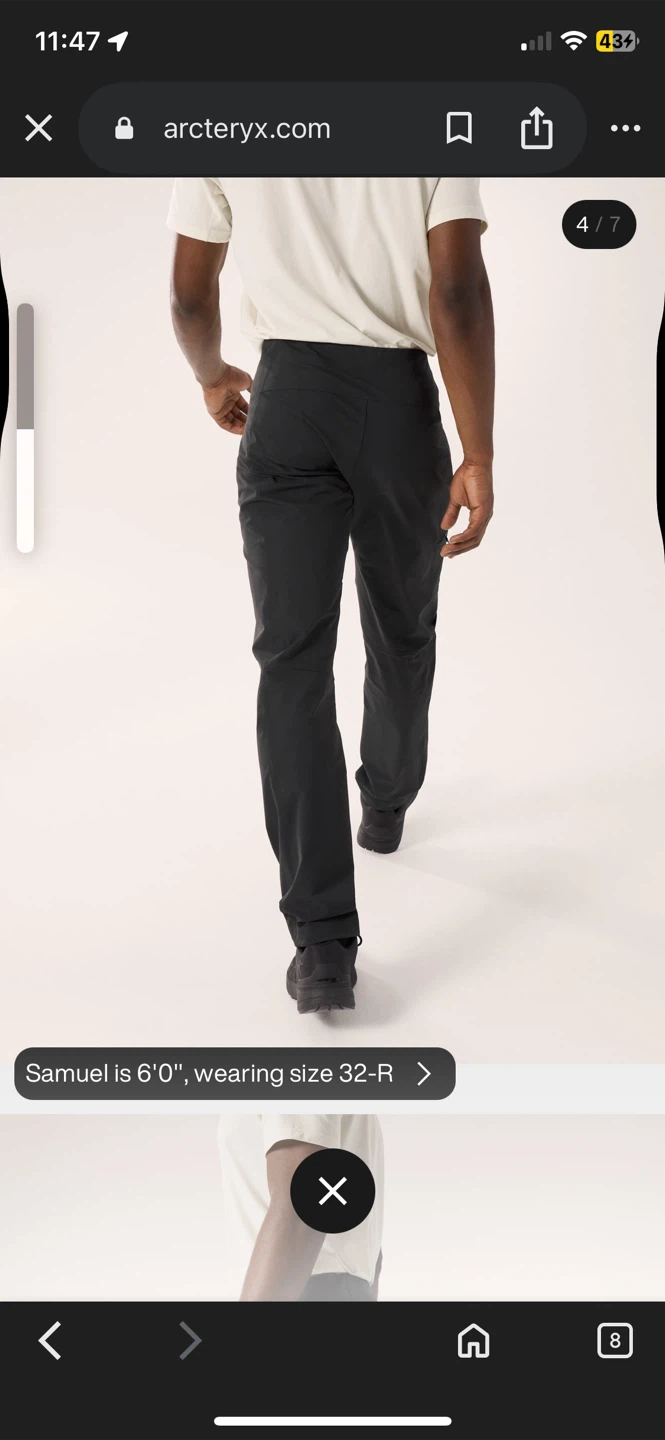 Arc’teryx gamma pants size 36R - photo 3