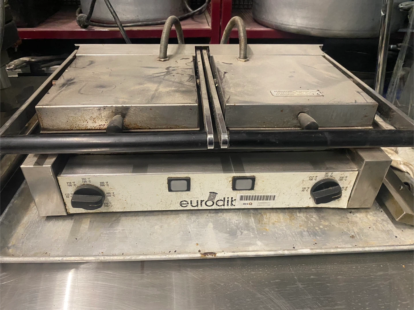 Eruodib cast iron Panini press