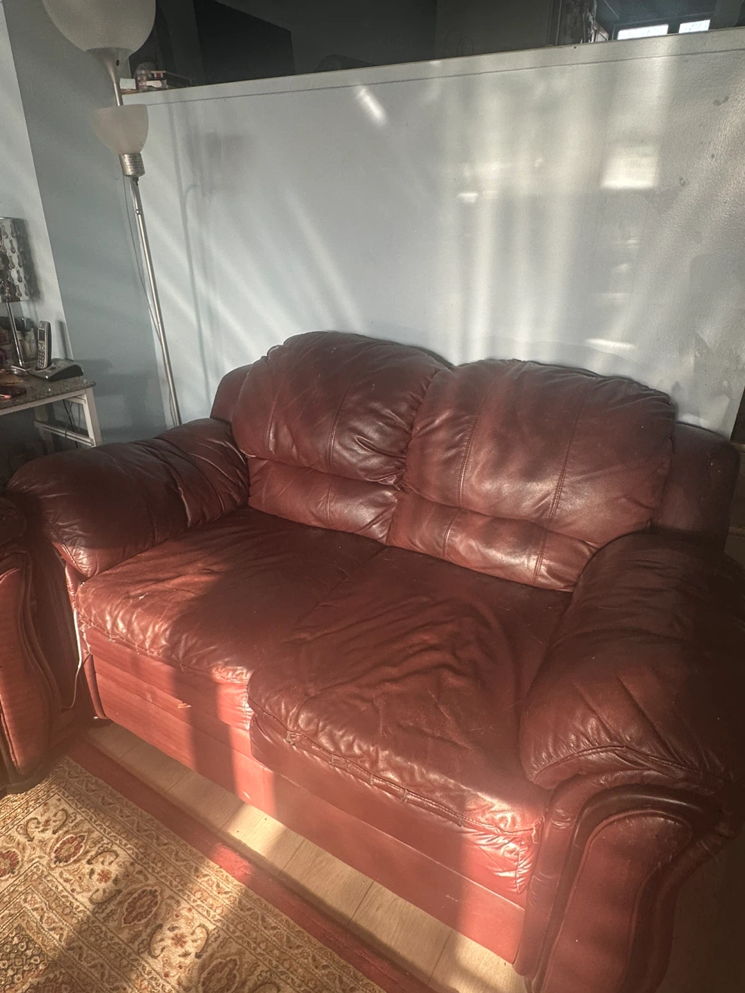Leather Sofa Set - 3 Seater, Loveseat & Chairs - photo 2