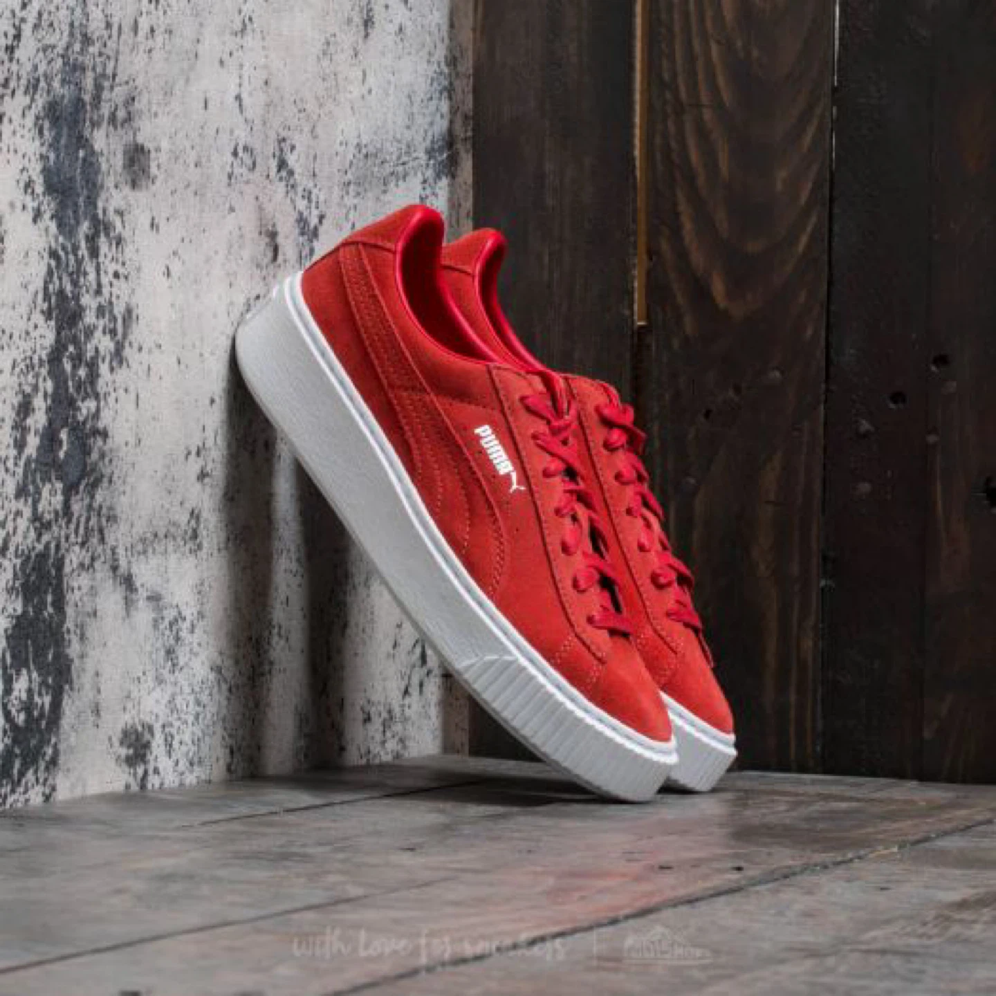 Puma Suede Platform Sneakers - Red - photo 4