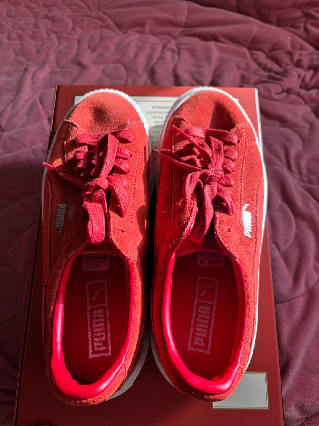 Puma Suede Platform Sneakers - Red - photo 3