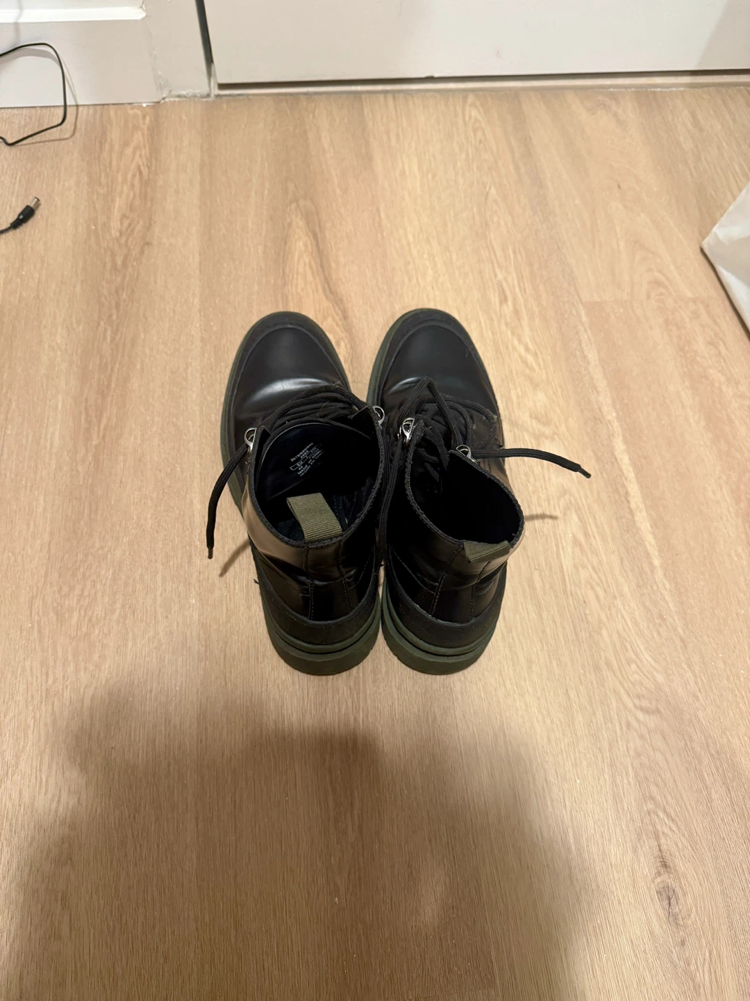 Zara Black Leather Boots - Size 9 - photo 2