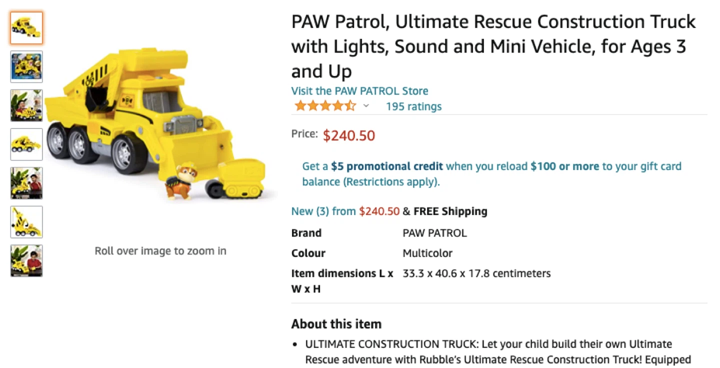 Paw Patrol Ultimate Rescue Construction Truck - photo 5