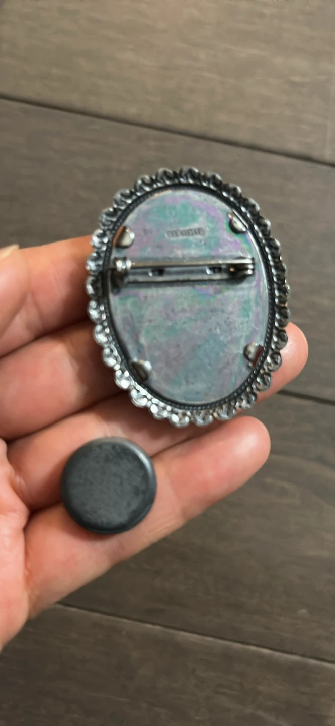 Vintage Rose Cameo Brooch - photo 4