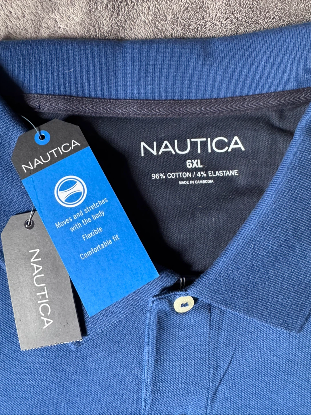 New Nautica Estate Blue Polo Shirt - Size 6XL - photo 3