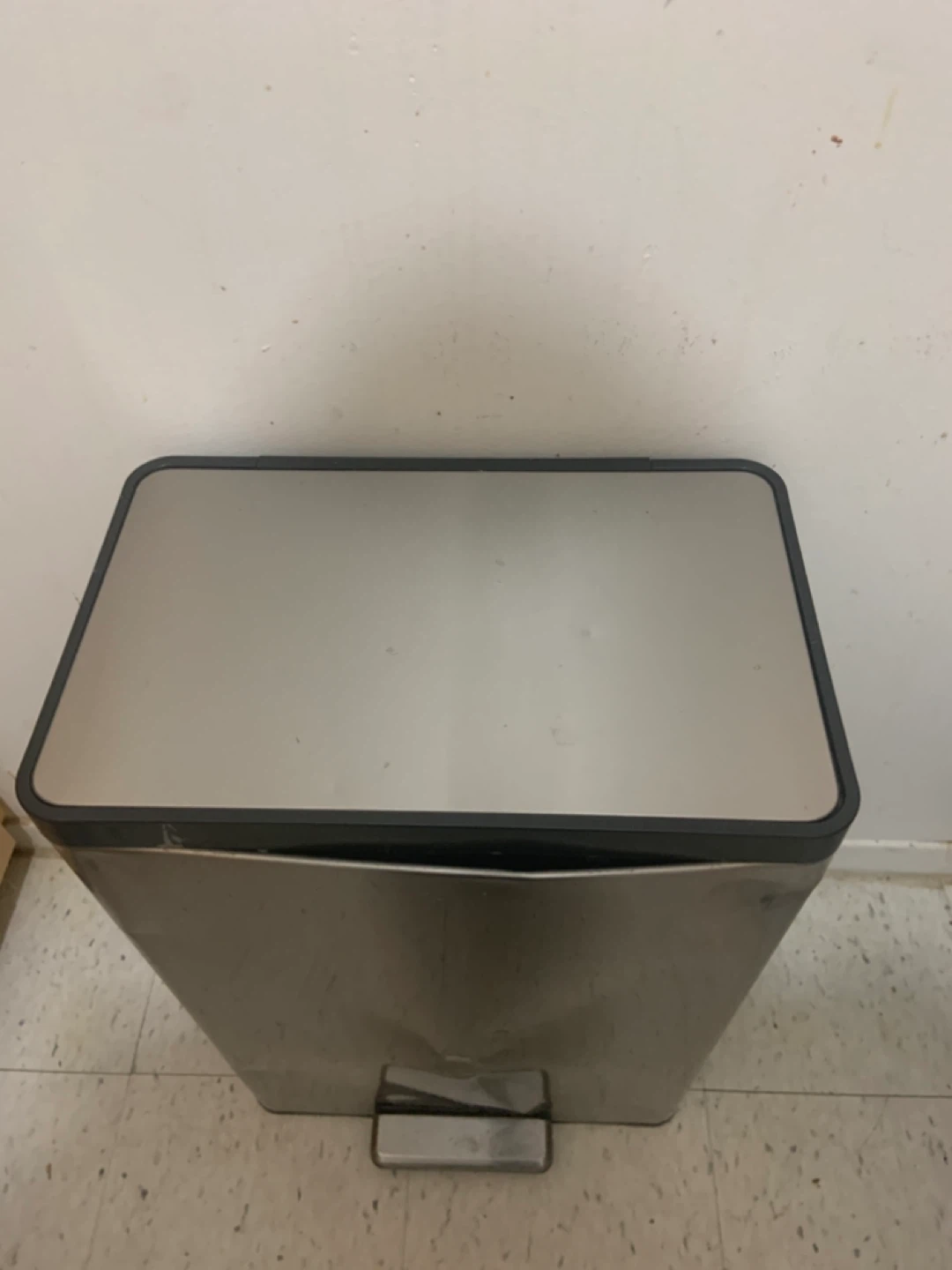 Stainless Steel Dual Compartment Trash Can - photo 2