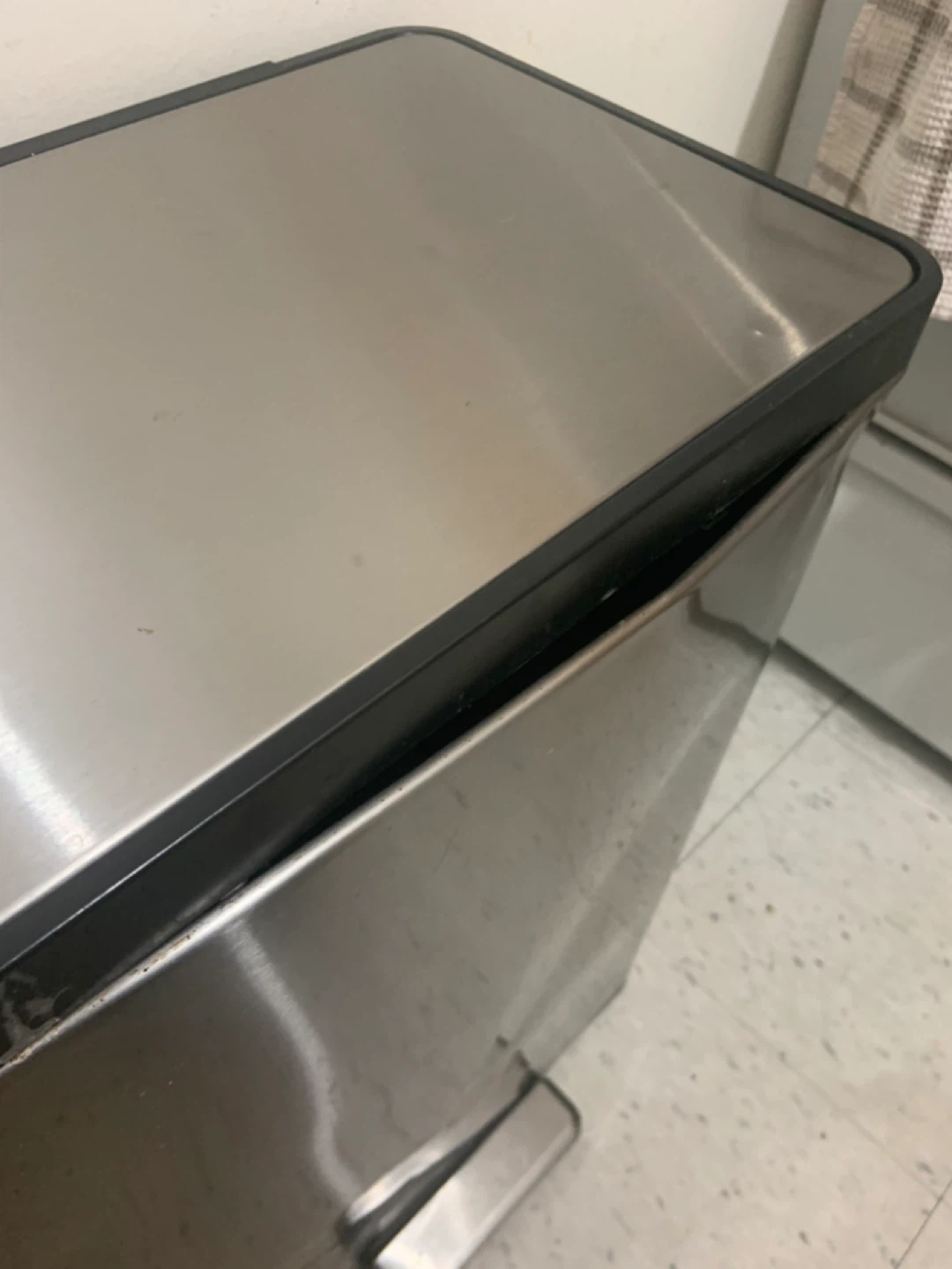 Stainless Steel Dual Compartment Trash Can - photo 3