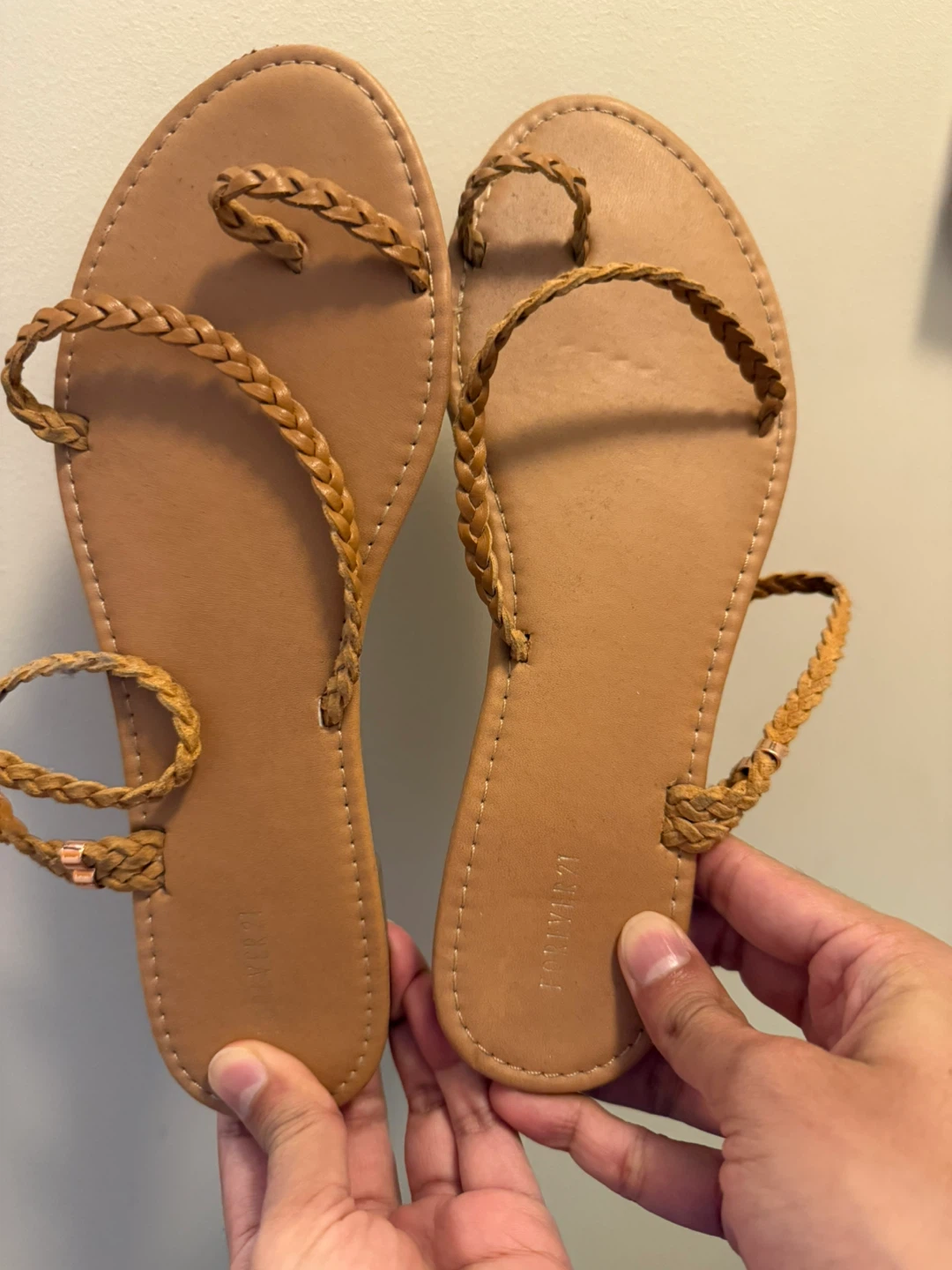 Braided Sandals - Size 7.5