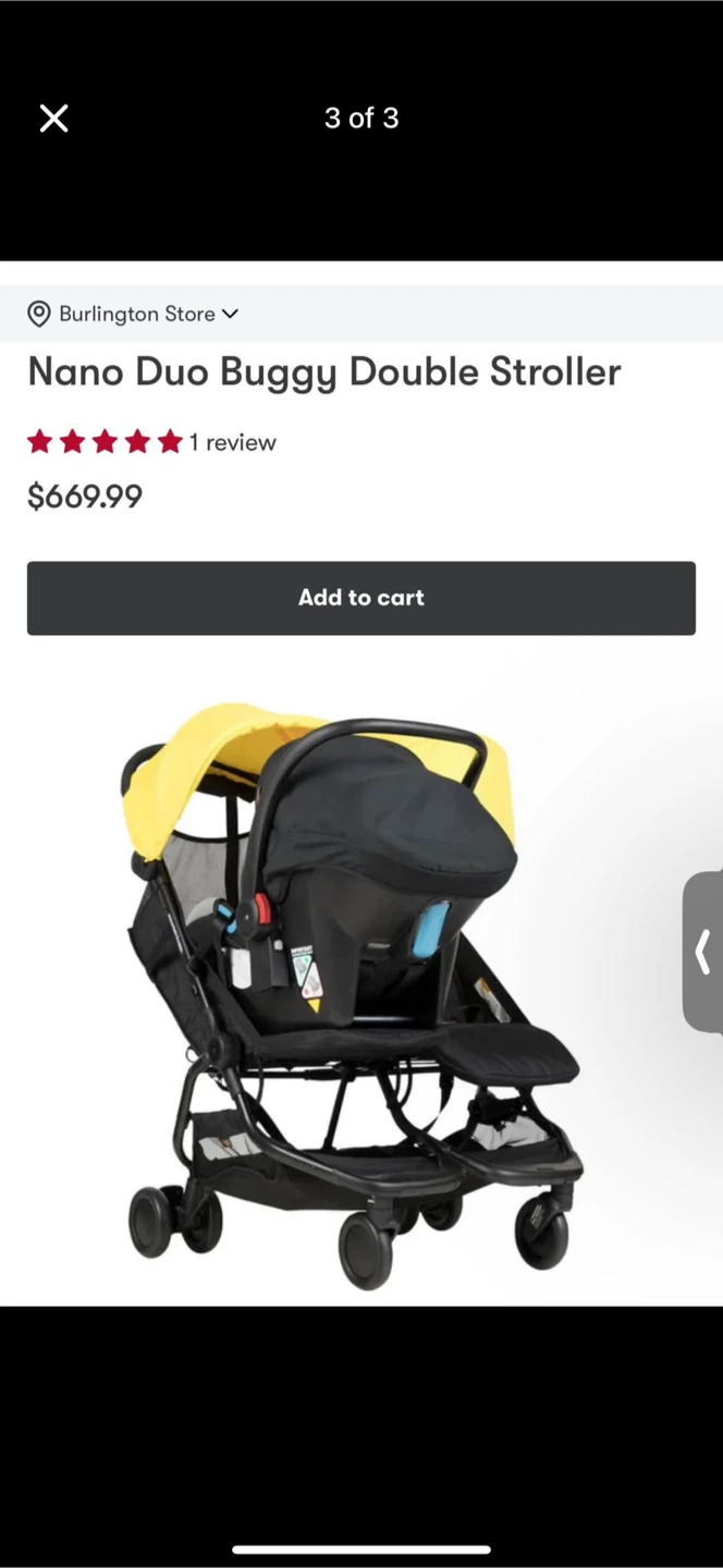 Nano Duo Buggy Double Stroller - photo 4