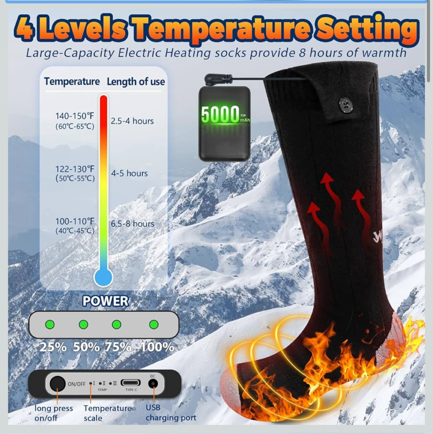 Heated Socks - Winter Sports - photo 2