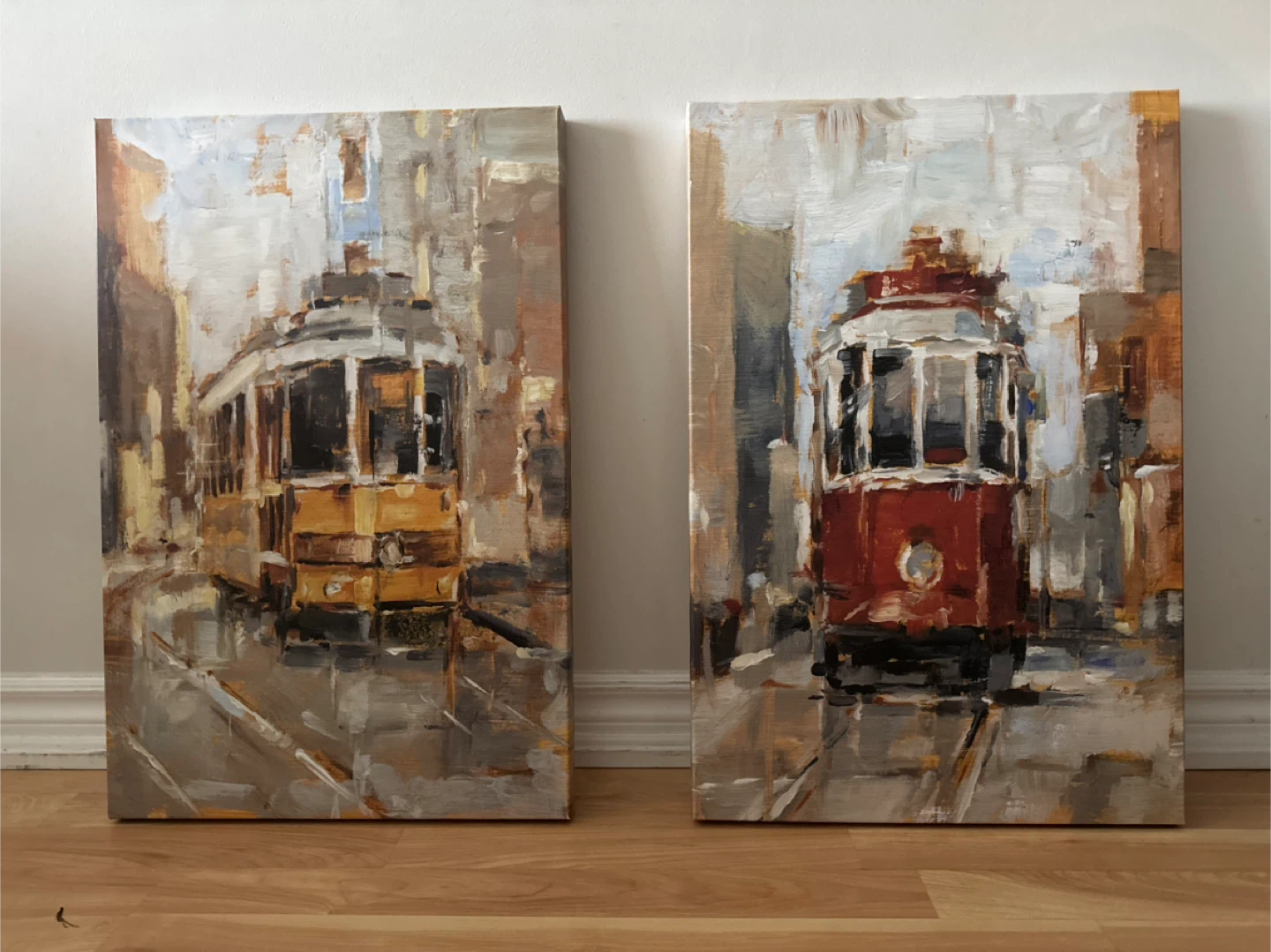 Two Tram Paintings