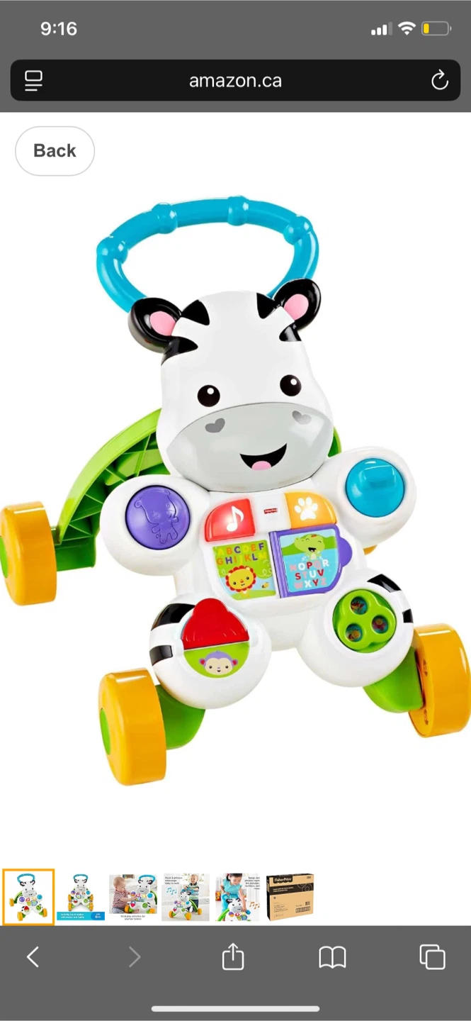Fisher-Price Learn with Me Zebra Walker