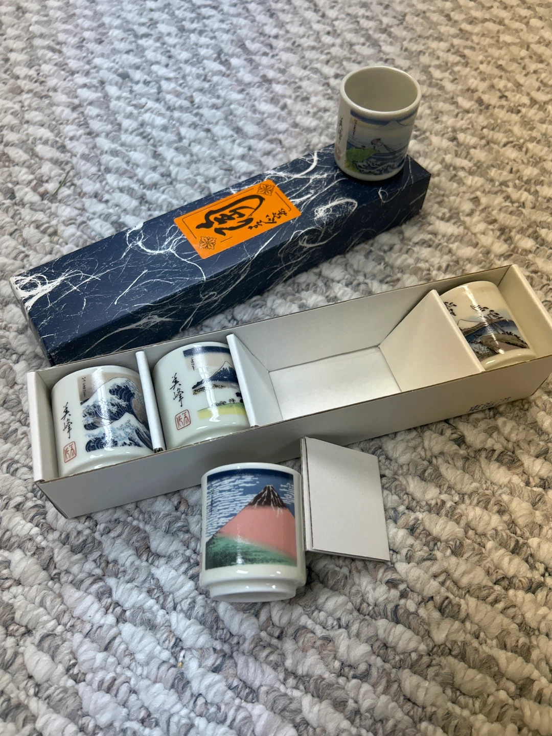 Japanese Tea Cups Set with Box - photo 4