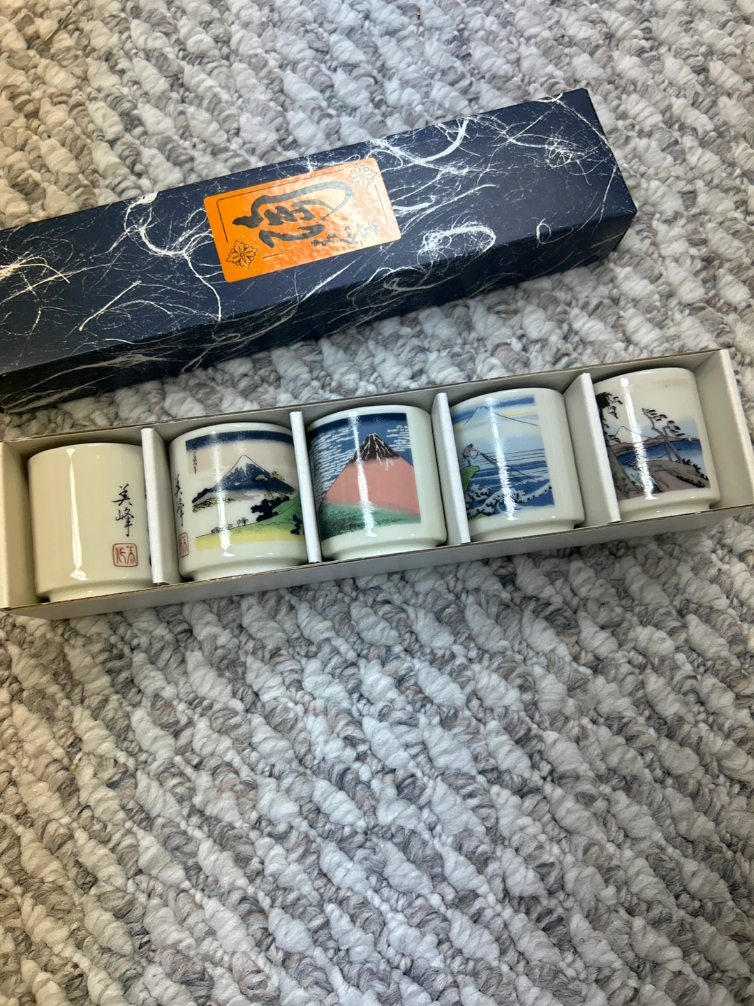 Japanese Tea Cups Set with Box - photo 2