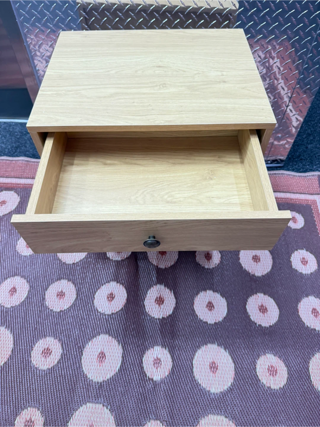 Wooden Nightstand with Drawer - photo 4