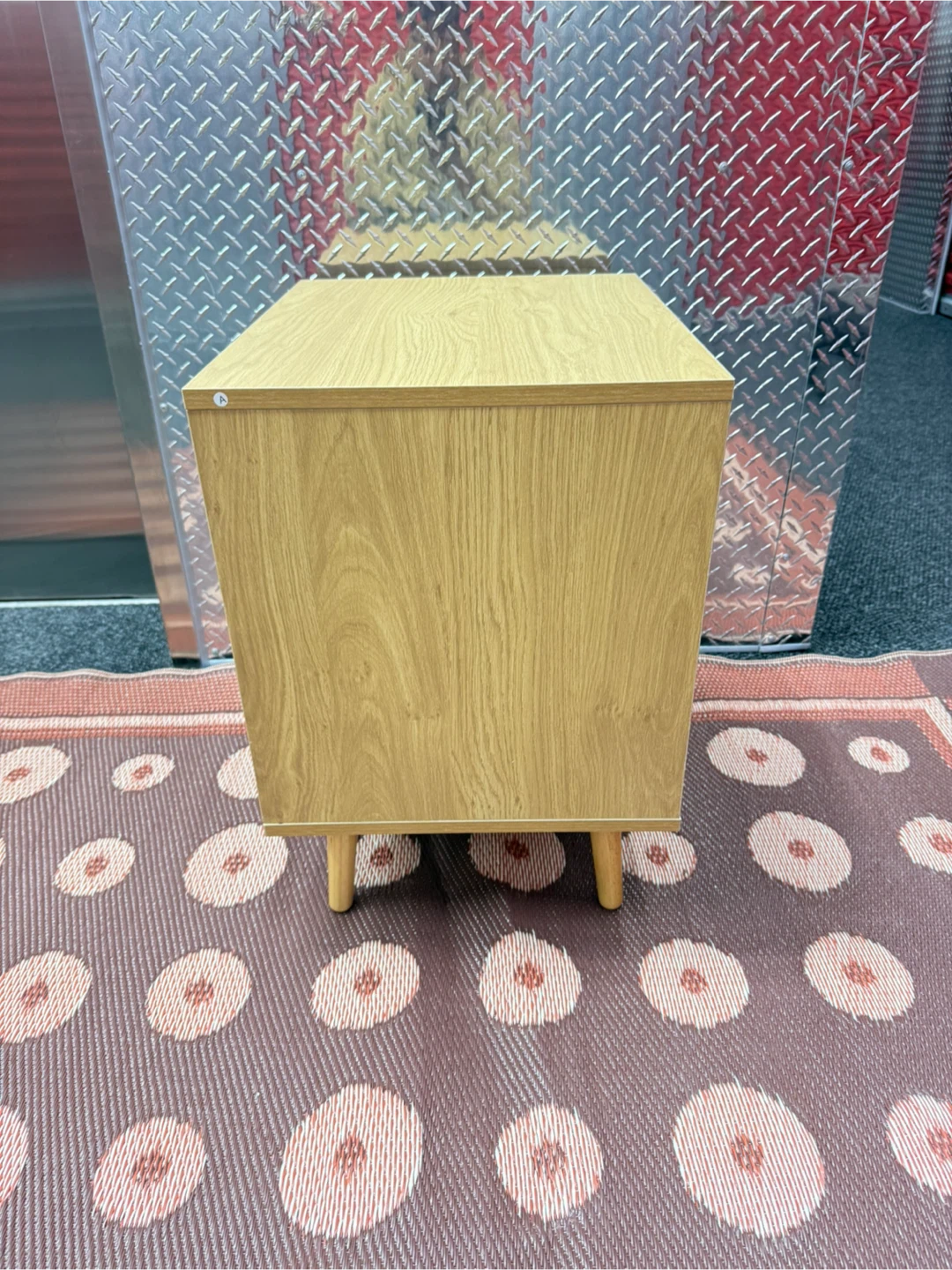 Wooden Nightstand with Drawer - photo 3
