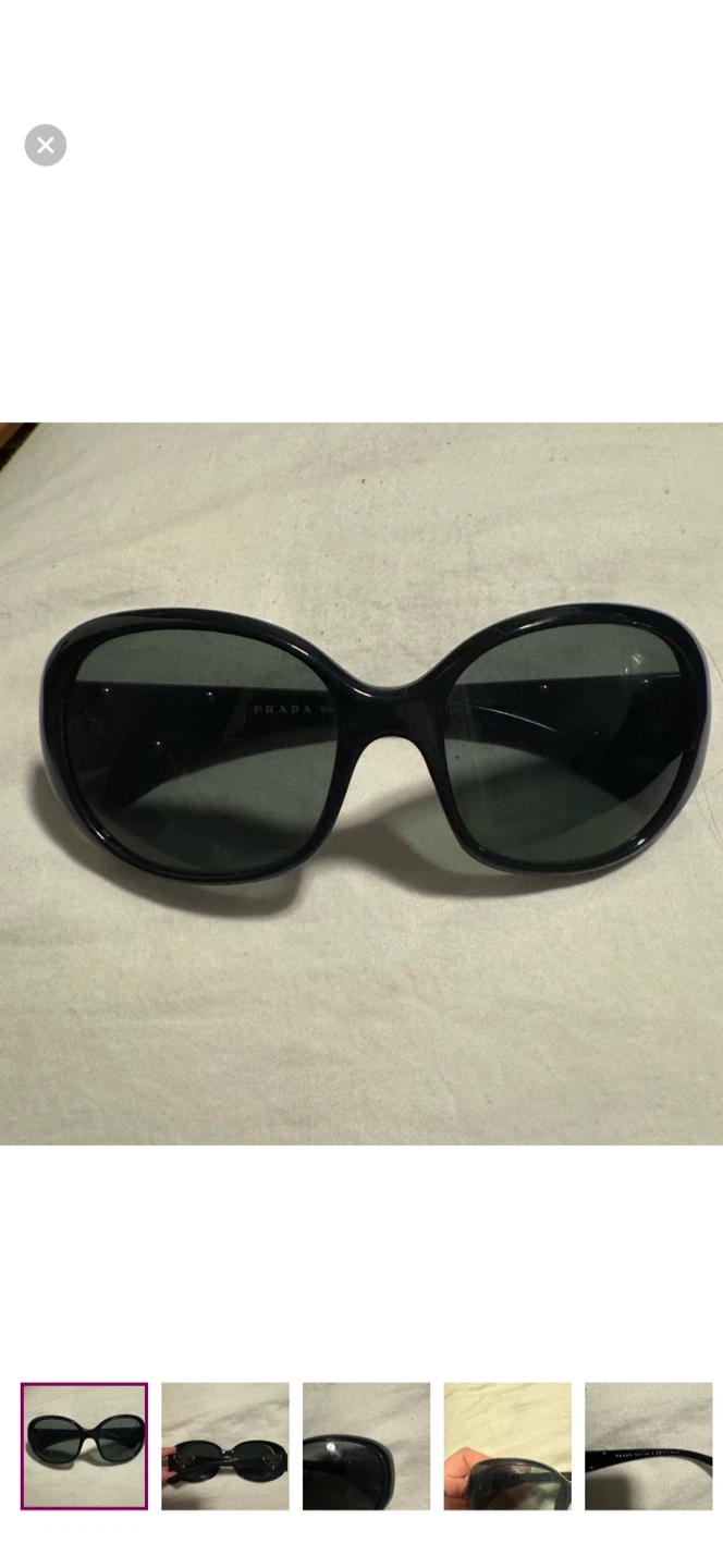 Prada SPR27L Black Polarized Sunglasses