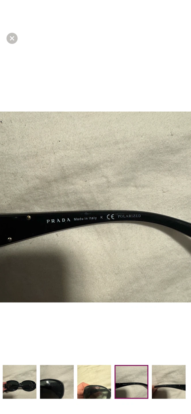 Prada SPR27L Black Polarized Sunglasses - photo 3