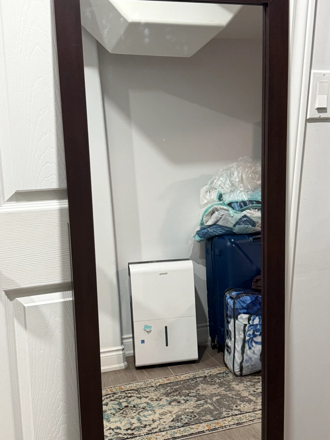 Dark Wood Framed Mirror
