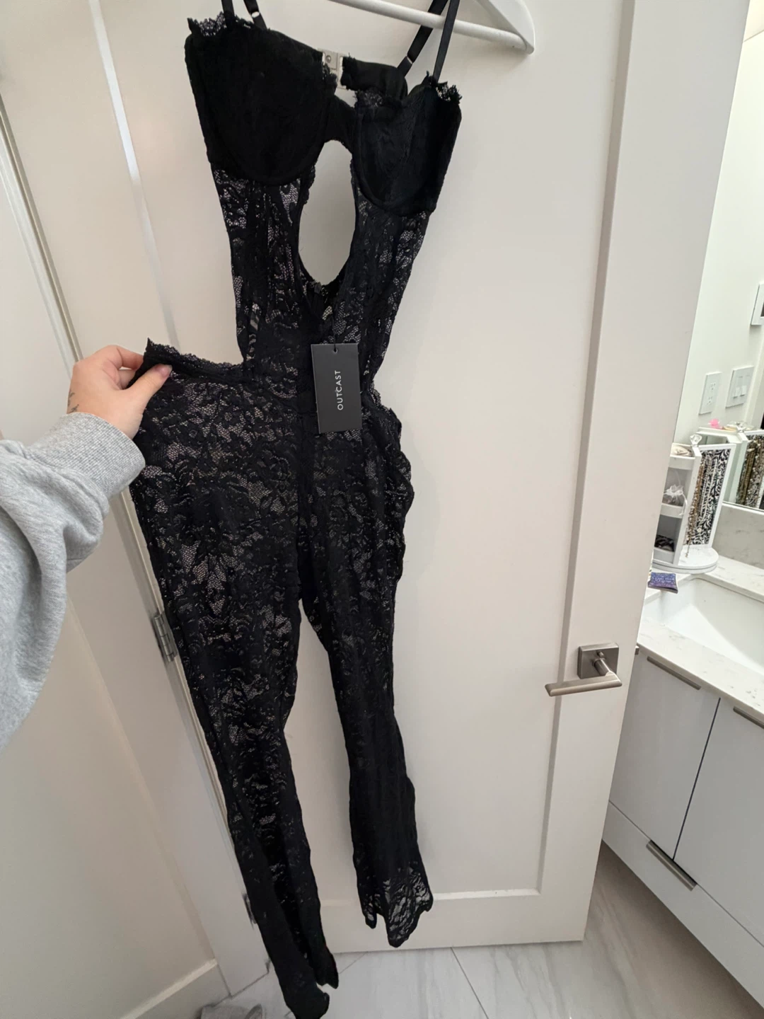 Outcast Black Lace Jumpsuit - photo 2