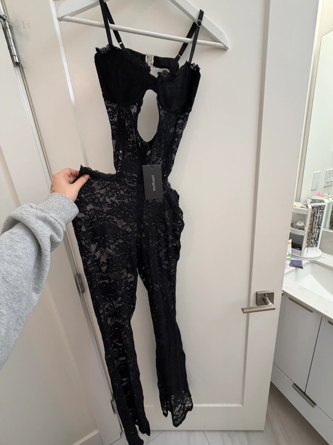Outcast Black Lace Jumpsuit