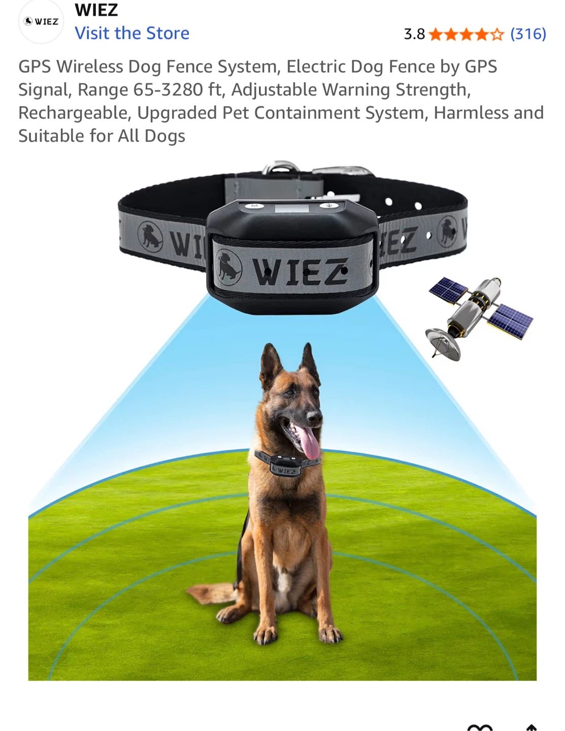 WIEZ GPS Wireless Dog Fence - New in Box! - photo 2